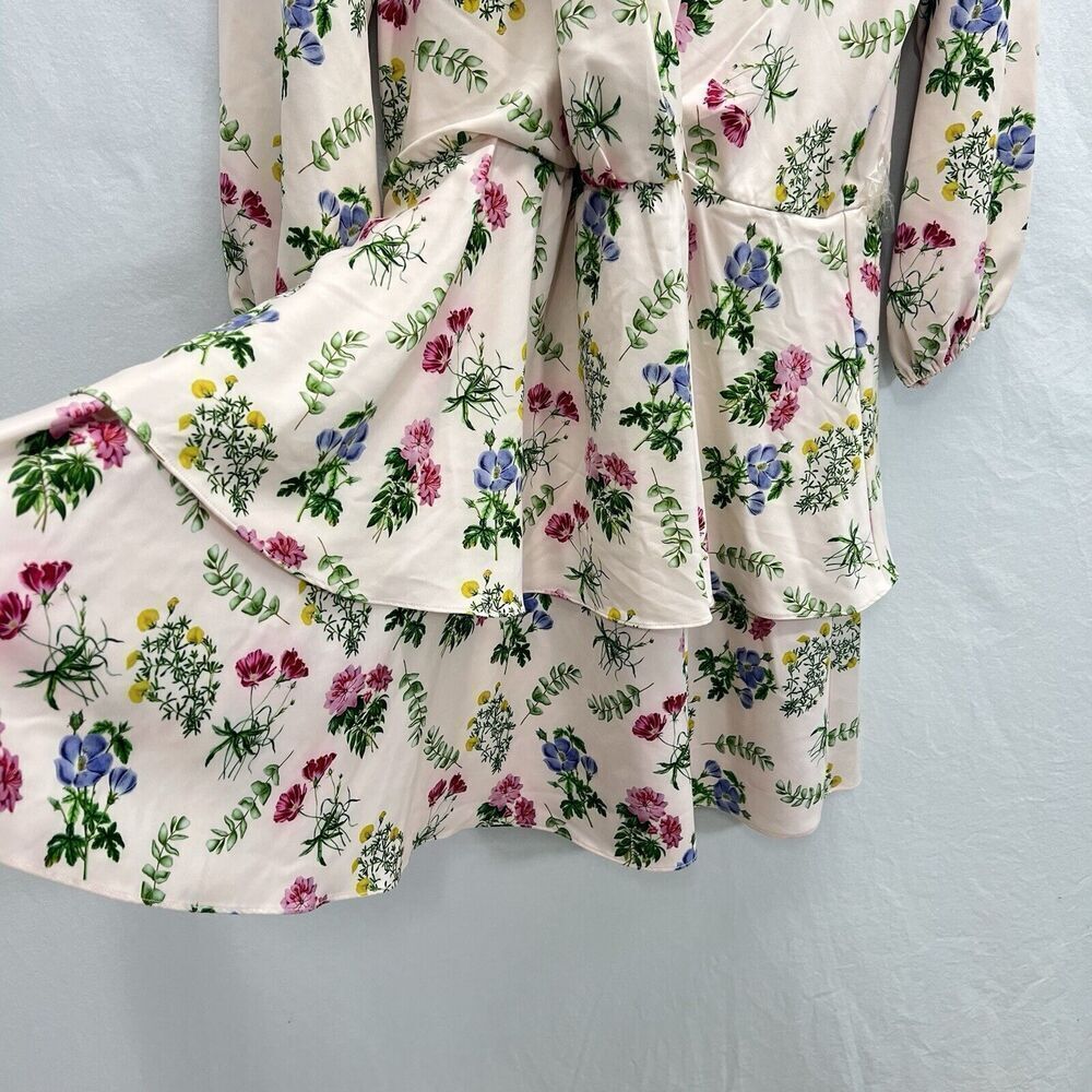 Alexia Admor Layla V Neck Dress Size 2X Floral Faux Wrap Stretch - Picture 7 of 14